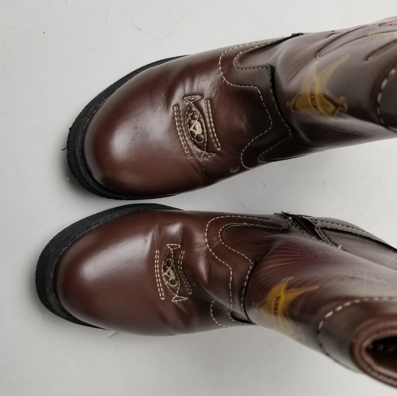 Toy Story Toddler Girl Woody Western Boots Size 9 - Picture 2 of 6